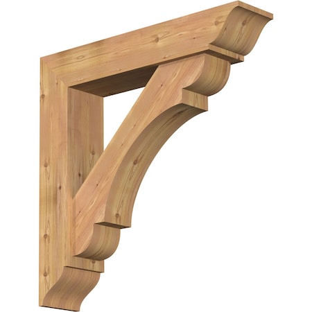 Olympic Traditional Smooth Bracket W/ Offset Brace, Western Red Cedar, 7 1/2W X 36D X 36H